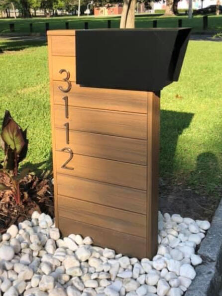 Modern Mailbox in composite wood